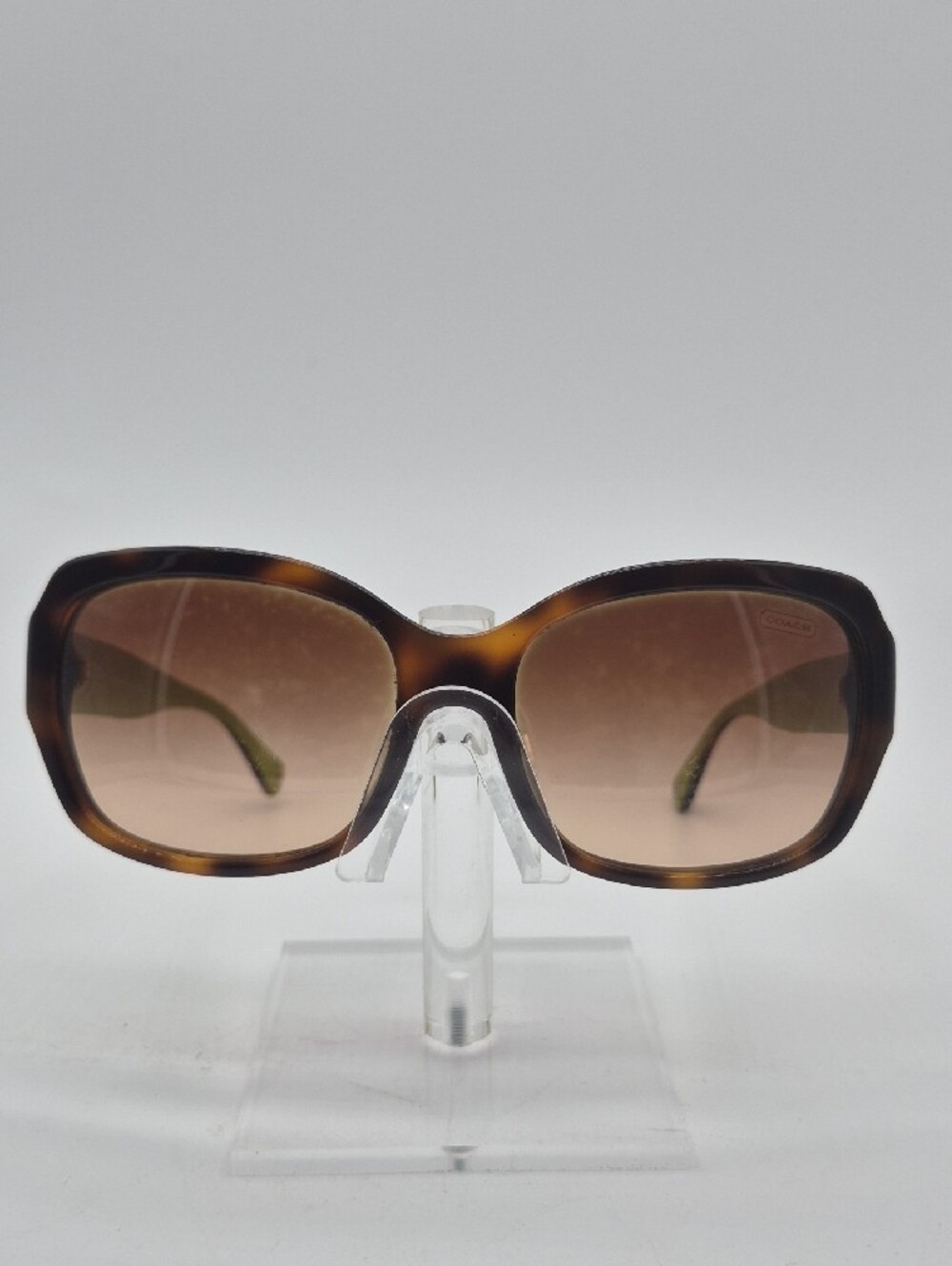 Coach Brown Tortoise Gradient Lens Women's Sunglasses - Picture 2 of 5